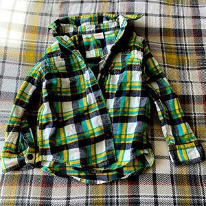 Gymboree button down flannel shirt